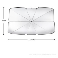 Tingkap kereta cahaya matahari ditarik balik sunshade kereta